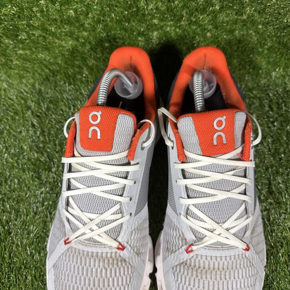 ON CLOUD Running CLOUDFLYER Men's SZ 10 Walking Running Shoes Gray/Flame Orange - Picture 6 of 12